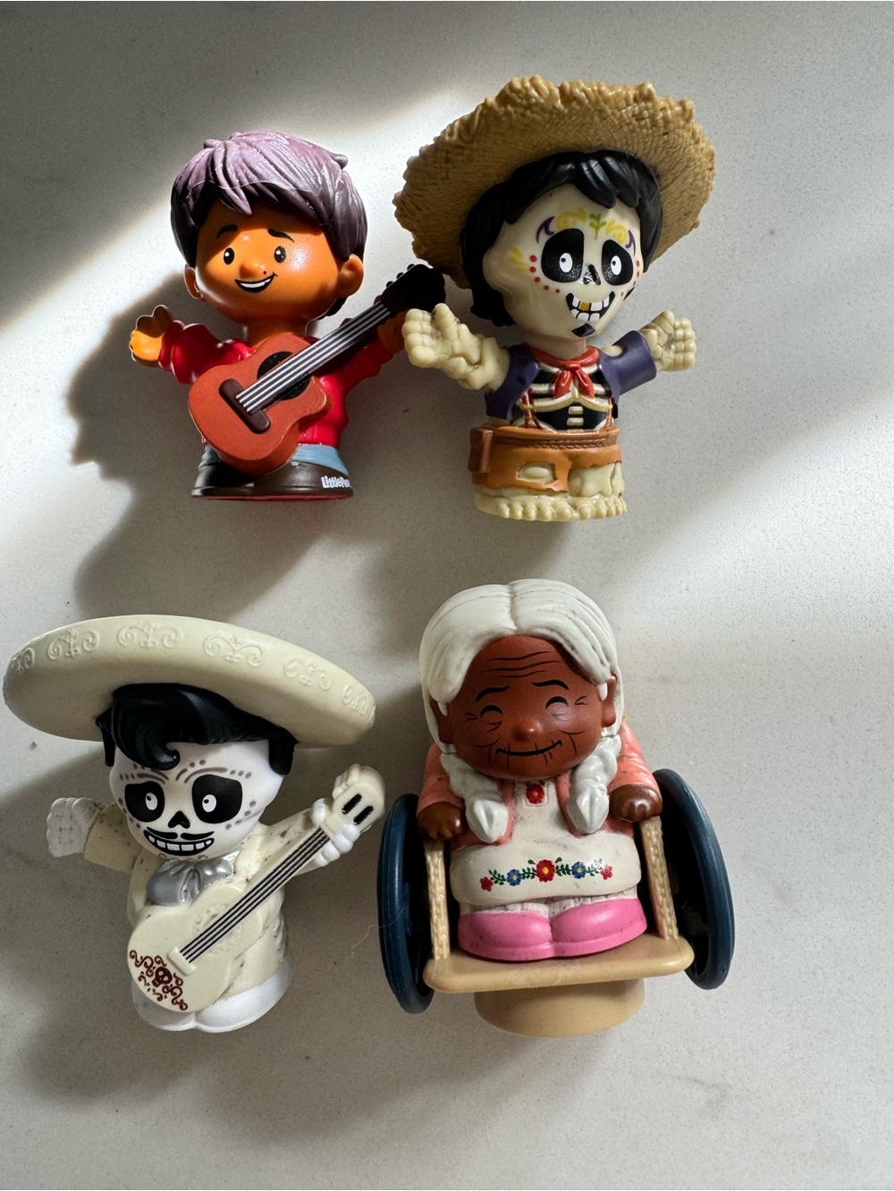 Little People Pixar Coco Figure Lot Miguel Hector Ernesto & Mamá Coco Fair